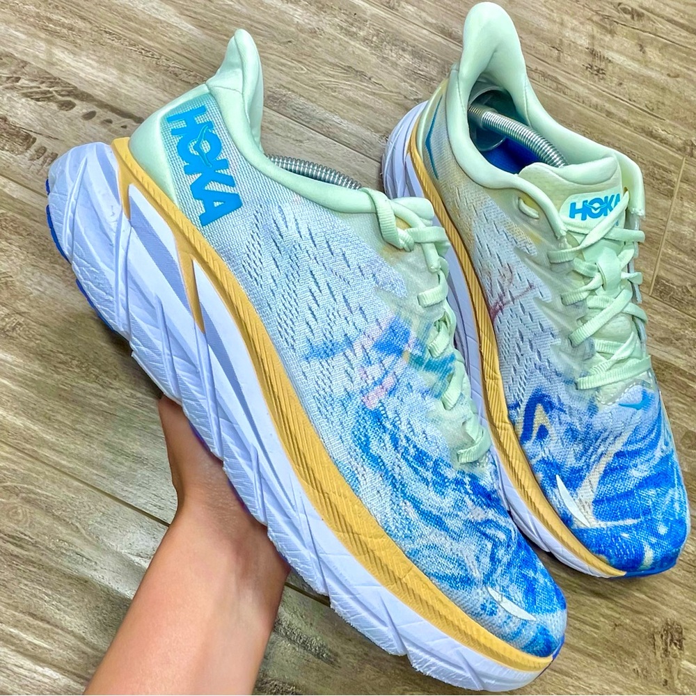 Hoka Clifton 8 Together Women’s Size 9 Blue Green Multicolor